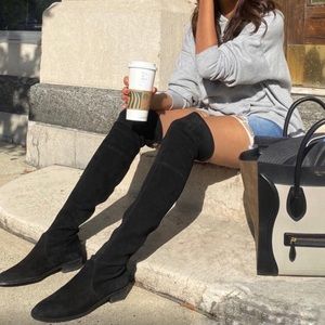 Steve Madden Orlene Black Over the Knee Boots
